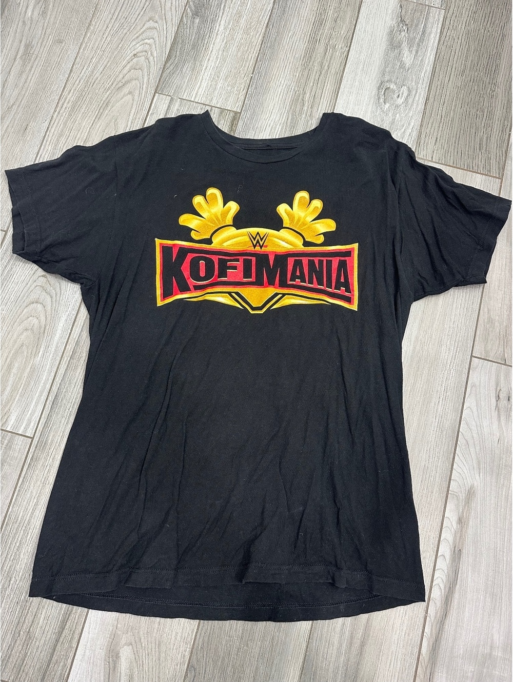 WWE Kofimania New Day Black Graphic T-Shirt Large